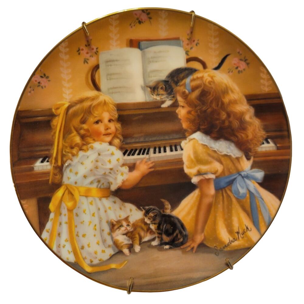 Vtg 1983 Reco Afternoon Recital by Sandra‎ Kuck Home Collectible Plate #34965H